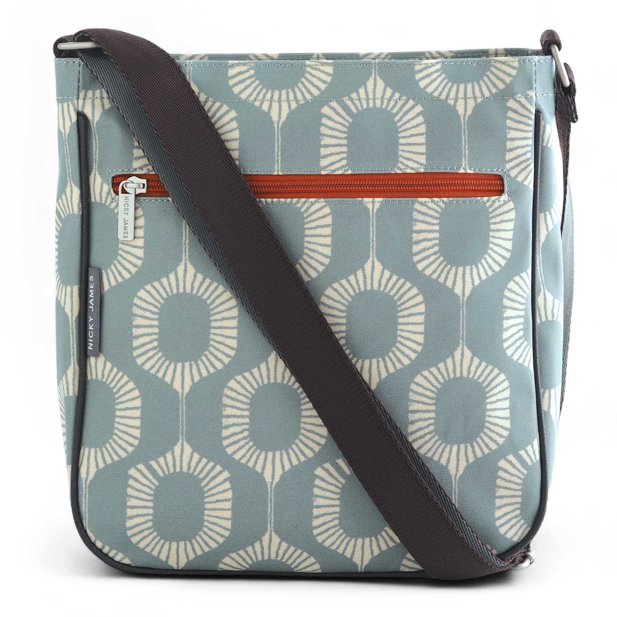 Seed Pod Blue Large Crossbody Bag