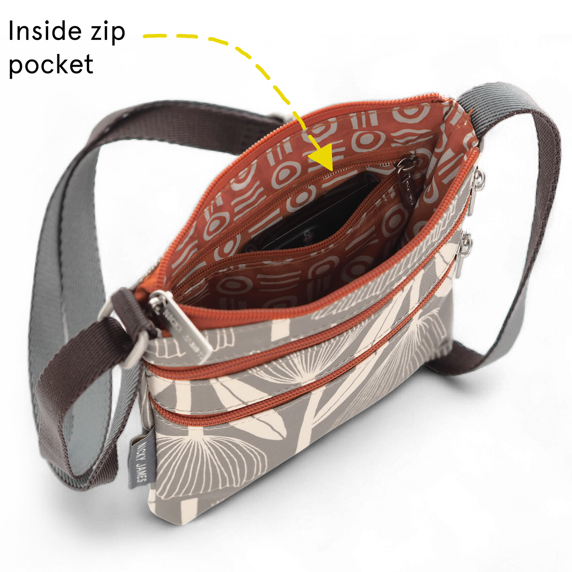 Winter Flower Mini Crossbody Bag